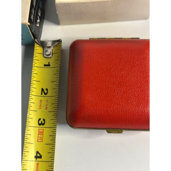 VTG Westclox Touralarm 44104 Red Folding Travel Alarm Clock Box MCM Not Working - Picture 8 of 9